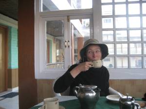 Drinking Tea in Kargill, India