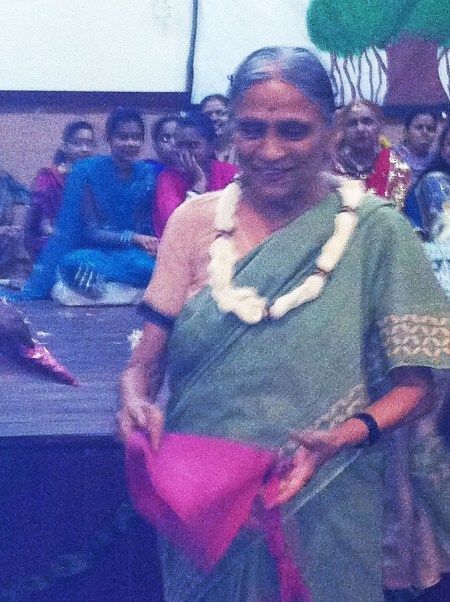 Ela Bhatt of SEWA (Ahmedabad, Gujerat) (photo by Manicddaily)